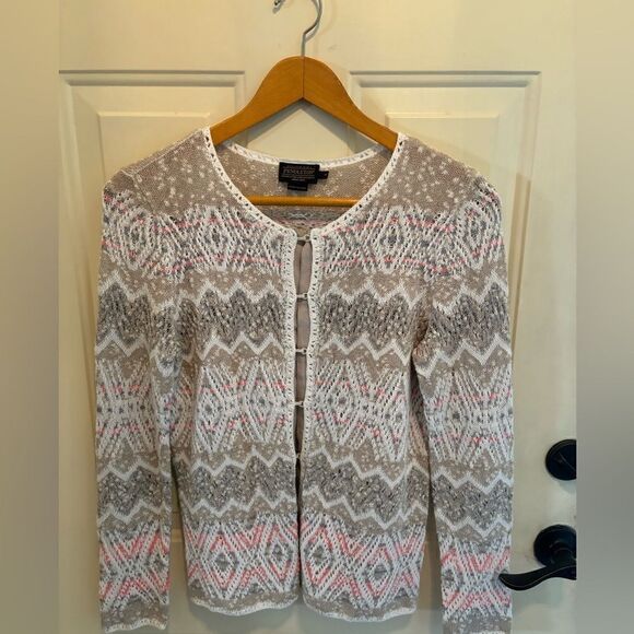 Pendleton Multi Colored Knit Cardigan size M - Picture 3 of 7